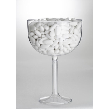 Portaconfetti Calice Vino in plastica diametro 16 cm altezza 24 cm