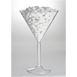 Portaconfetti Calice Martini in plastica diametro 16 cm altezza 25 cm