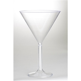 Portaconfetti Calice Martini in plastica diametro 16 cm altezza 25 cm 