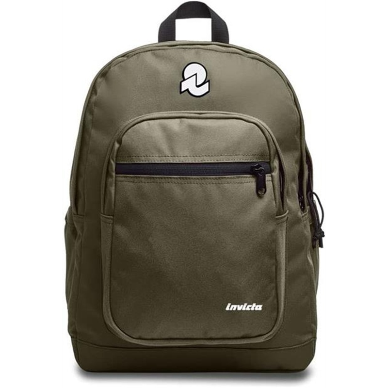 Zaino scuola Jelek Plain Invicta Backpack Grs Green Military 32 x 43 x 25 cm