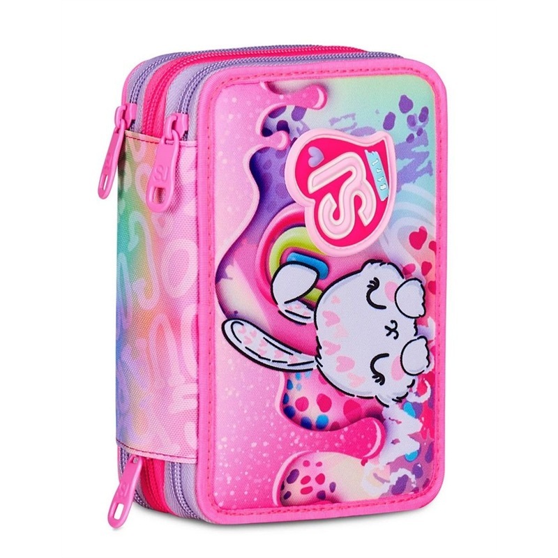 Astuccio scuola 3 zip SJ Fantasys Girl