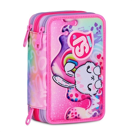 Astuccio scuola 3 zip SJ Fantasys Girl