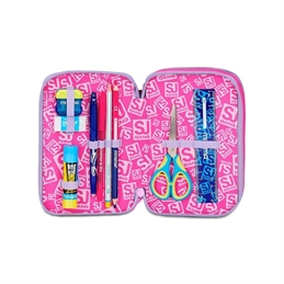 Astuccio scuola 3 zip SJ Fantasys Girl