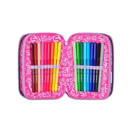 Astuccio scuola 3 zip SJ Fantasys Girl
