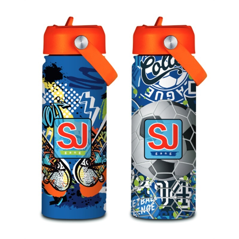 Sj Gang Borraccia Termica 500 ml con Cannuccia Seven