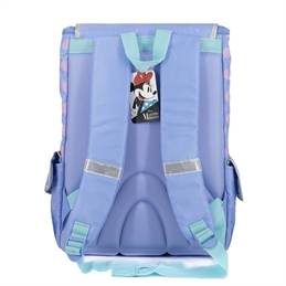 Disney Minnie School Pack Zaino pi astuccio 3 zip celeste