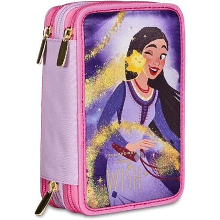 Seven Astuccio Wish Strong Heart Bright Spirit Scuola 3 Scomparti Disney