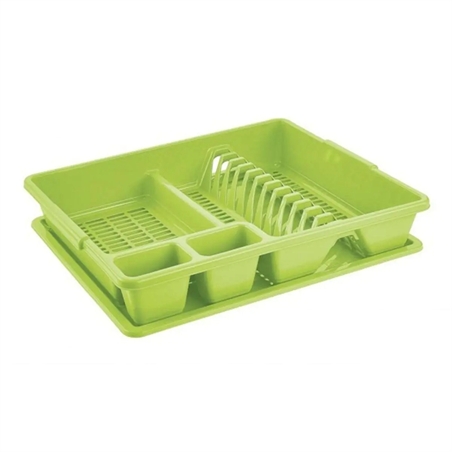 Scolapiatti con vassoio 47x38xh8.5cm Lime