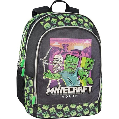 Zaino Organizzato 3 Scomparti Minecraft Movie