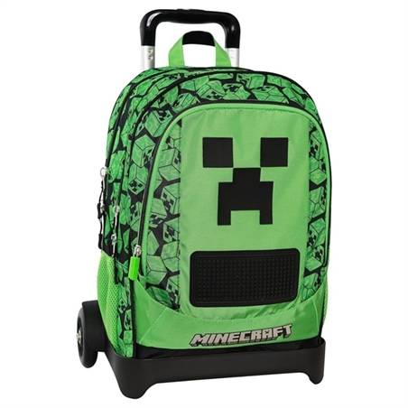 Trolley Minecraft Zaino Organizzato Staccabile Scuola 2025