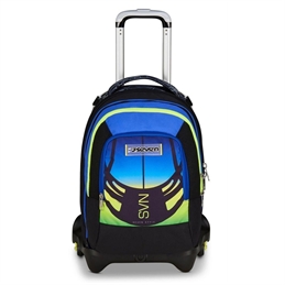 Trolley scuola Seven Jack 3 ruote Detach Nuanced Reflex Blue