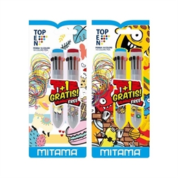 Penna Jumbo Scatto Top Ten 10 Colori Mitama