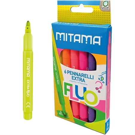 6 Pennarelli Jumbo Fluo