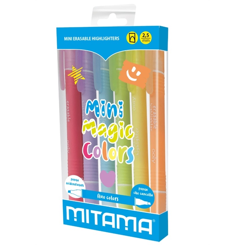 Mitama 6 Mini Evidenziatori Fluo Color