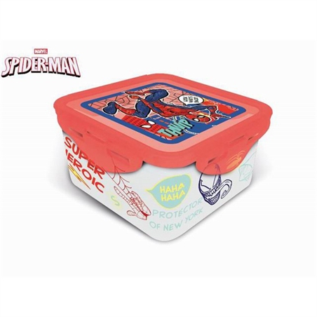 Porta Pranzo Termico Quadrato Spiderman Ml 730