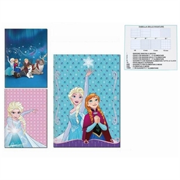 Quaderno Maxi Frozen Riga A 80GR. 20+1ff 1/80