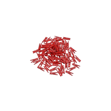 Mollettina In Legno Colore Rosso 1 x 3,5