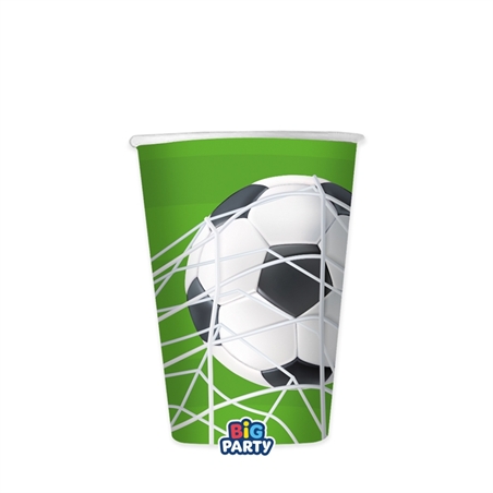 6 Bicchieri 250 cc Football