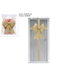 Fiocco Per Porta D'ingresso Glitterato Oro