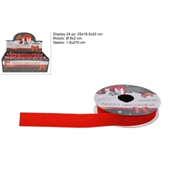 Nastro In Velluto Rosso 1,6 x 2,70 Cm