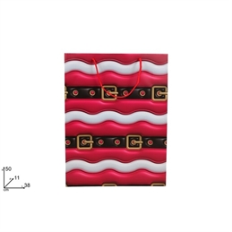 Busta Regalo Natalizia Decoro Cinta Babbo Natale