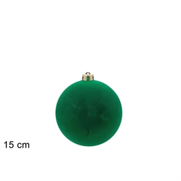 palla-natale-floccata-velluto-verde-15-cm