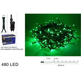 Minilucciole 480 Led In Scatola Colore Verde