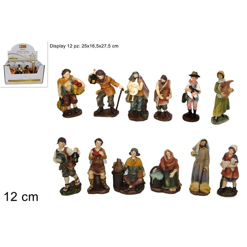 Pastori 12 Cm Modelli Assortiti Colori Chiari