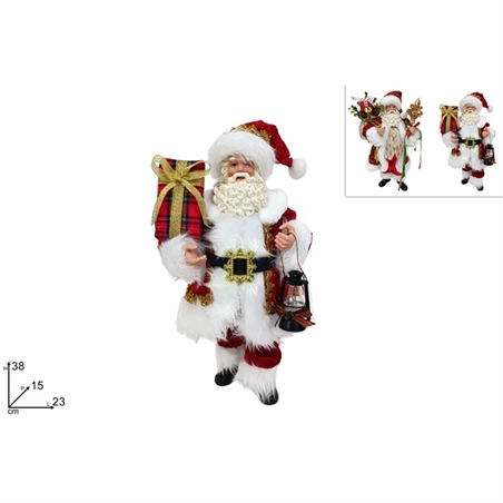 Babbo Natale 38 Con Abito Decorato 