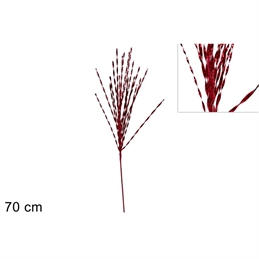 Stelo Pendente Fili Laminati 70 Cm Rosso