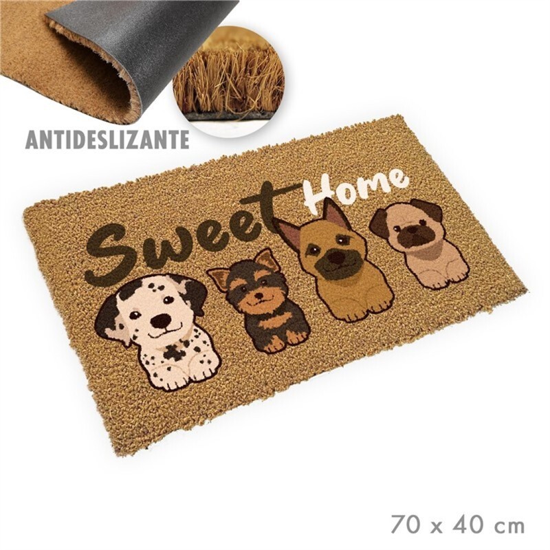 Zerbino Con Stampa Happy Dogs 70 X 40 Cm