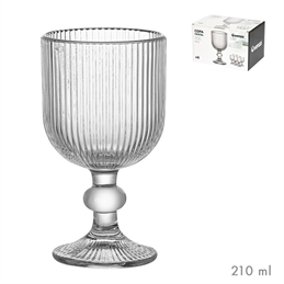 Calice In Vetro A Righe Da 210 ml