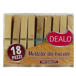 Pinze Da Bucato In Legno 18 Pezzi