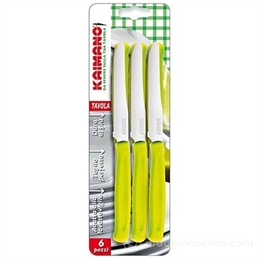 Set 6 coltelli da tavola Dinamik Verde