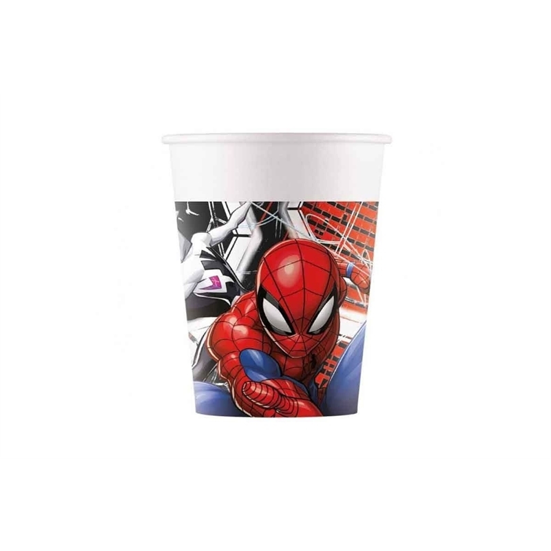 8-bicchieri-spiderman-world-of-webs-200-ml