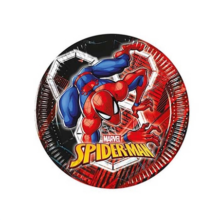 8-piatti-spiderman-world-of-webs-20-cm