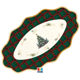 2 Raviere 36 x 20 cm Tartan Christmas