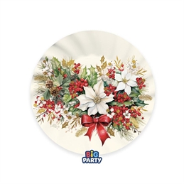 Piatti 20 cm Vintage Christmas 6 pezzi