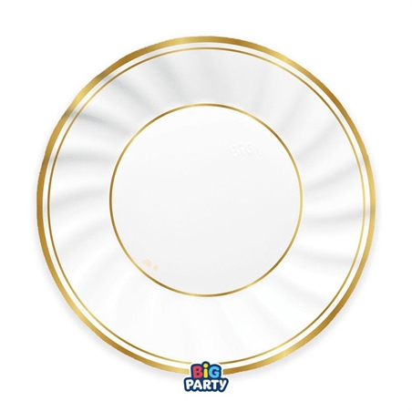 Piatti 30 cm Classic Gold Metal 6 pezzi