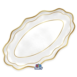 2 Raviere 36 x 20 cm Classic Gold Metal