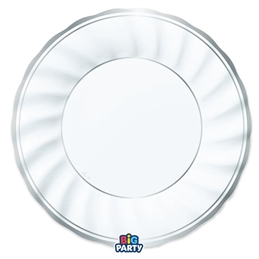 Piatti 30 cm Classic Silver Metal 6 pezzi