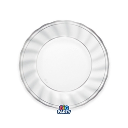 Piatti 20 cm Classic Silver Metal 6 pezzi