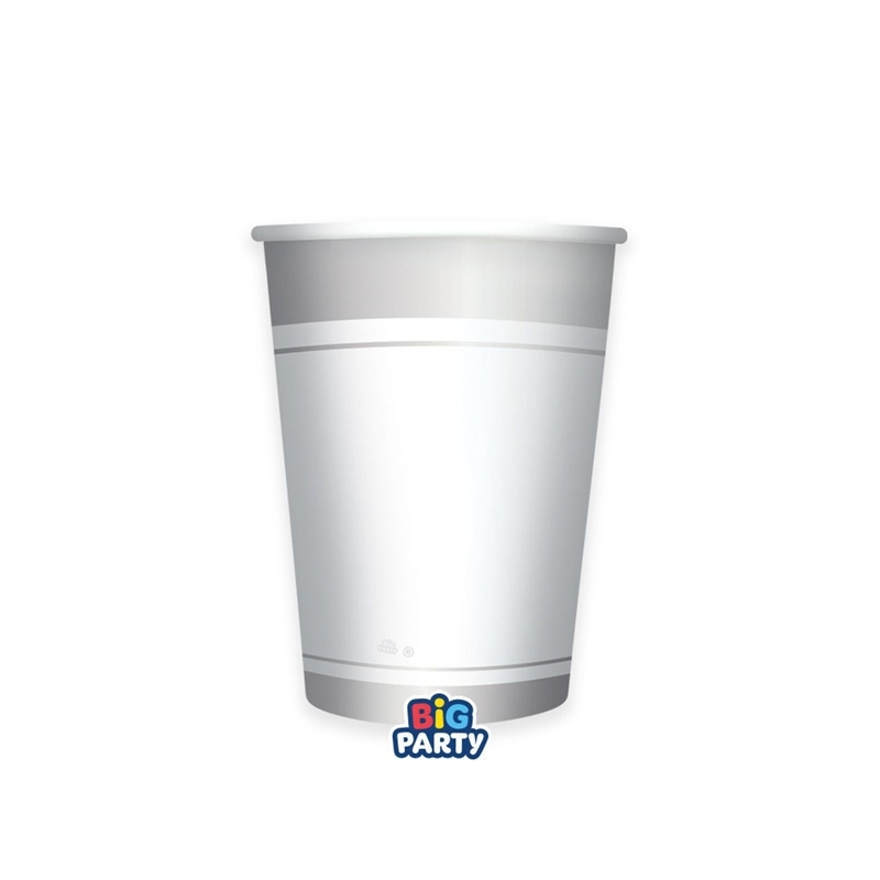 Bicchieri 250 cc Classic Silver Metal 6 pezzi