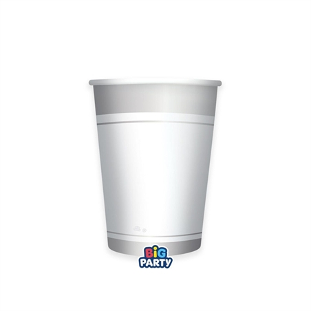 Bicchieri 250 cc Classic Silver Metal 6 pezzi