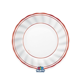 Piatti Fondi 24 cm Classic Red Metal 6 pezzi