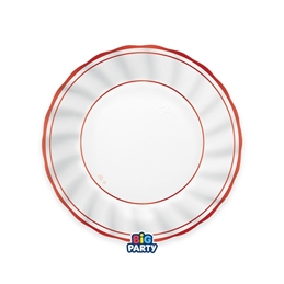 Piatti 20 cm Classic Red Metal 6 pezzi