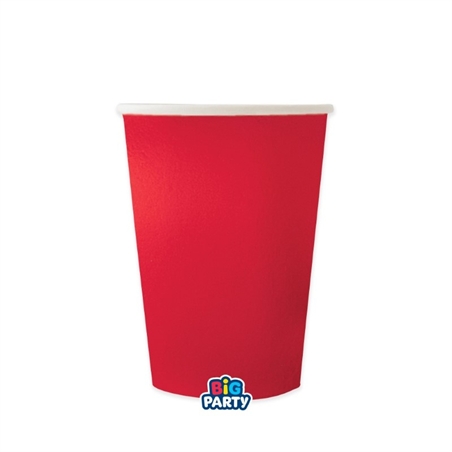 Bicchieri 250 cc Wavy Rosso Metal 6 pezzi