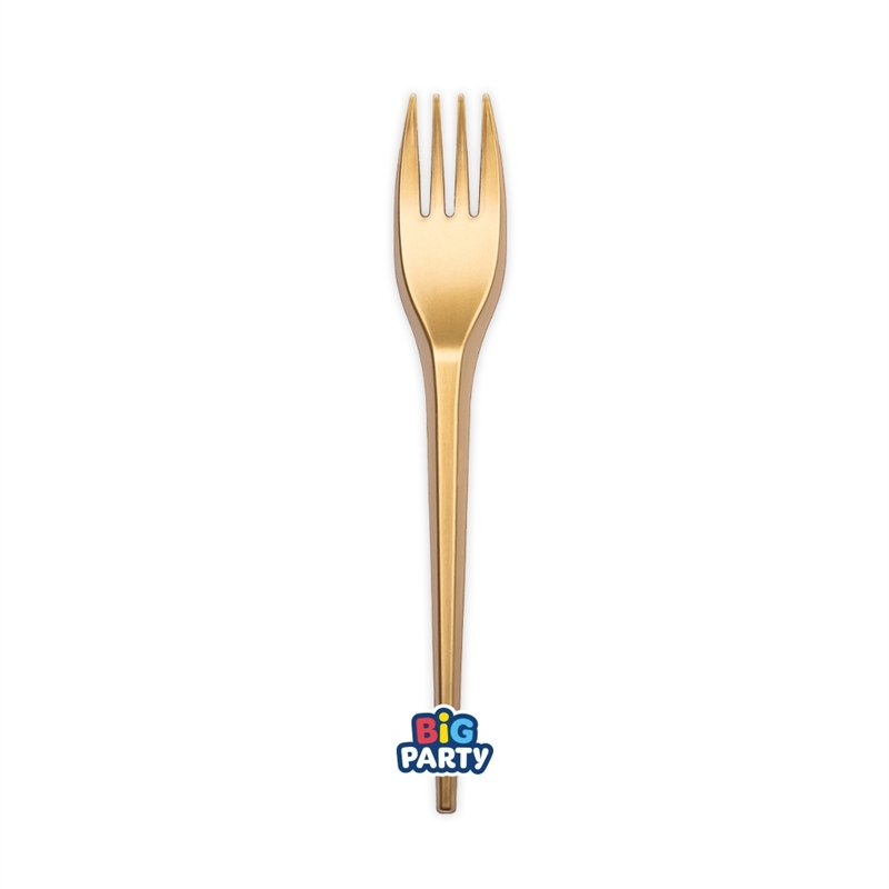 20 Forchette Riutilizzabili 17,5 cm Oro Matt