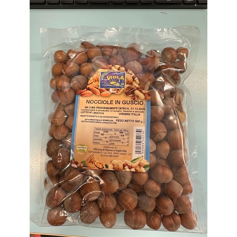 Nocciole In Guscio 500 Gr