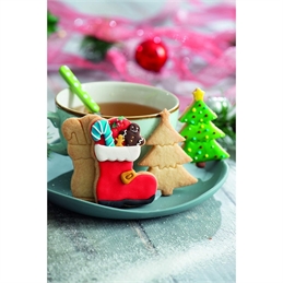 Set 2 Tagliapasta Albero Natale E Scarpone In Plastica 